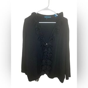 Terry For Thalian Zip Up Cashmere Sweater Jacket Size Large